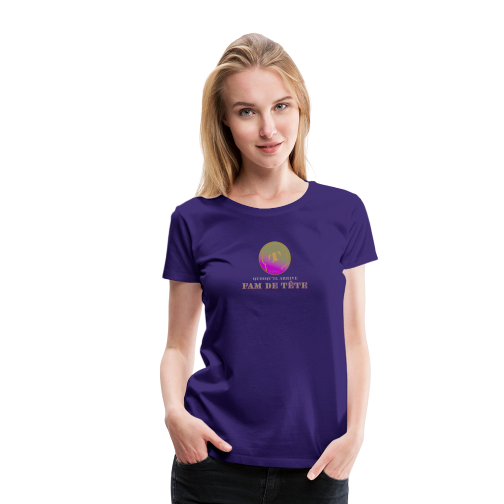 T-shirt Premium FAM DE TÊTE - purple