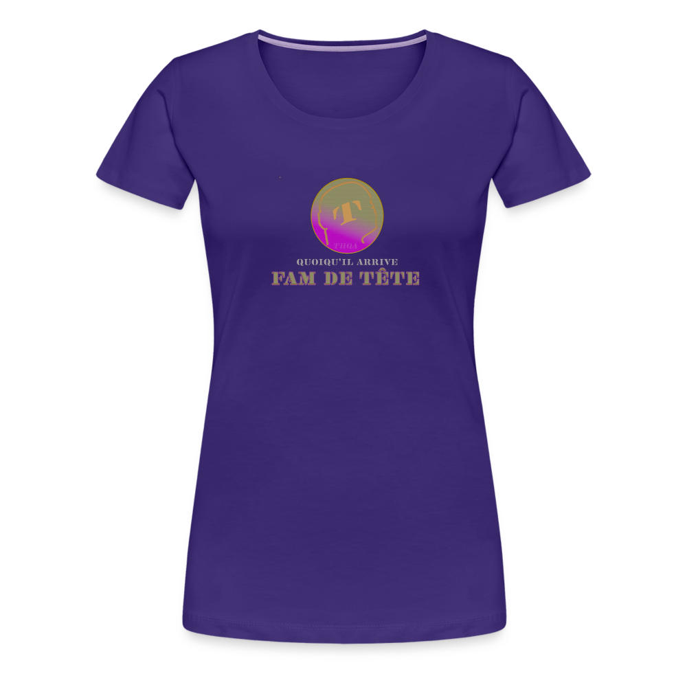 T-shirt Premium FAM DE TÊTE - purple