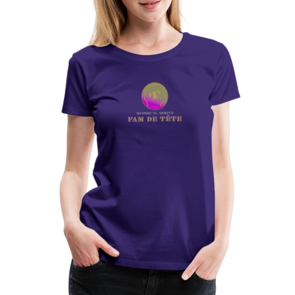 T-shirt Premium FAM DE TÊTE - purple