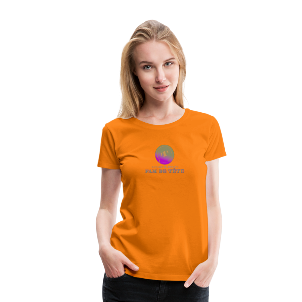 T-shirt Premium FAM DE TÊTE - orange