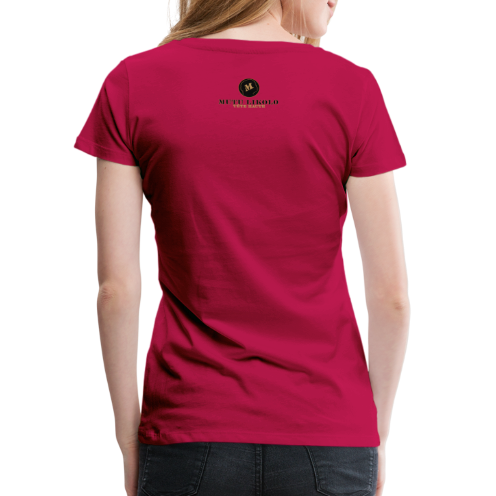 T-shirt Premium FAM DE TÊTE - dark pink