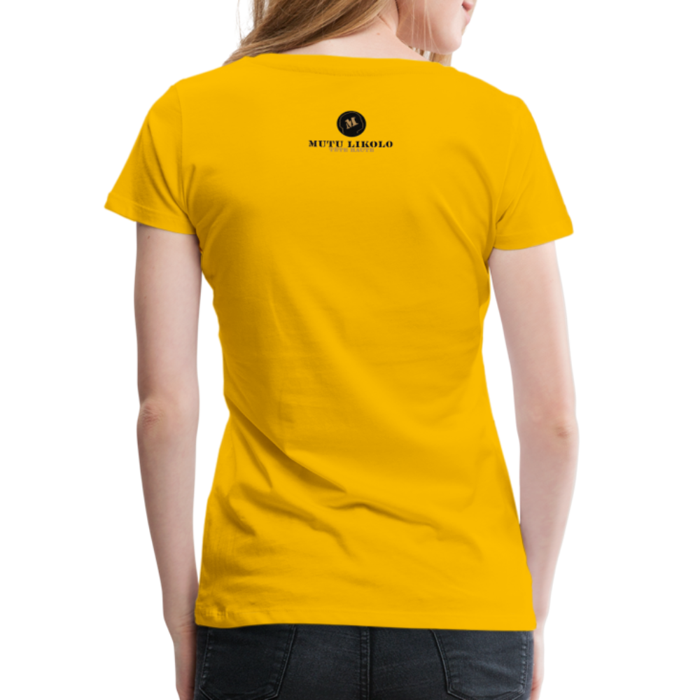 T-shirt Premium FAM DE TÊTE - sun yellow