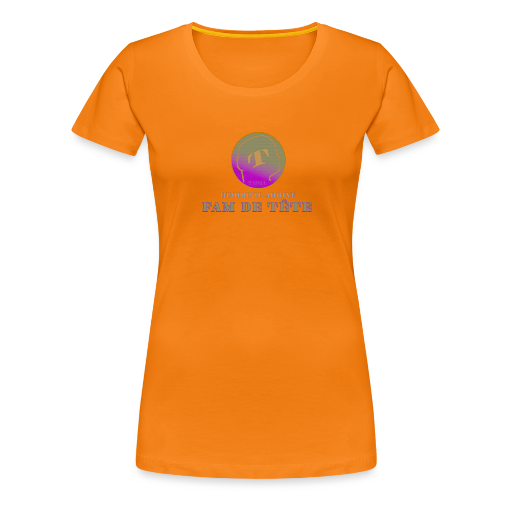 T-shirt Premium FAM DE TÊTE - orange