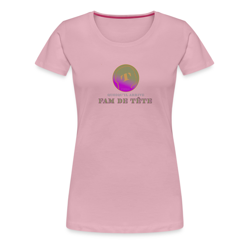 T-shirt Premium FAM DE TÊTE - rose shadow