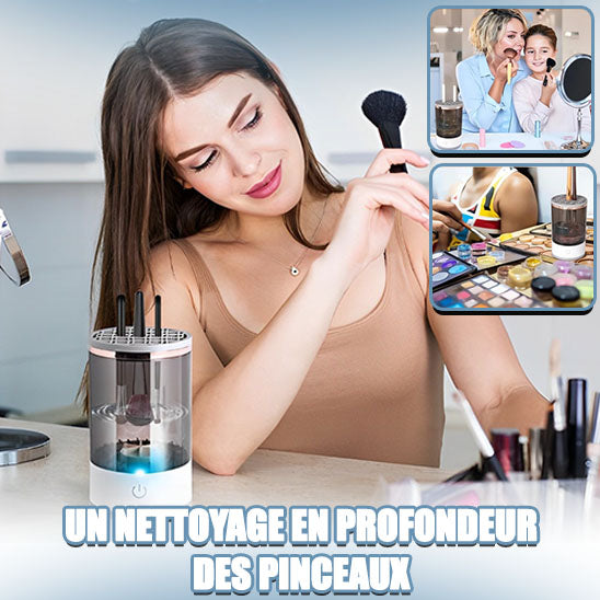 Kit de nettoyage de pinceaux de maquillage proposé par Fam de Tête.com