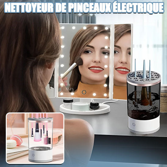 Kit de nettoyage de pinceaux de maquillage proposé par Fam de Tête.com