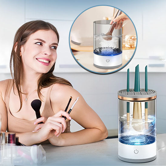 Kit de nettoyage de pinceaux de maquillage proposé par Fam de Tête.com